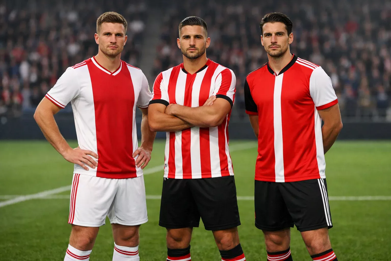 Ajax, PSV en Feyenoord emblemen als top drie van Nederland