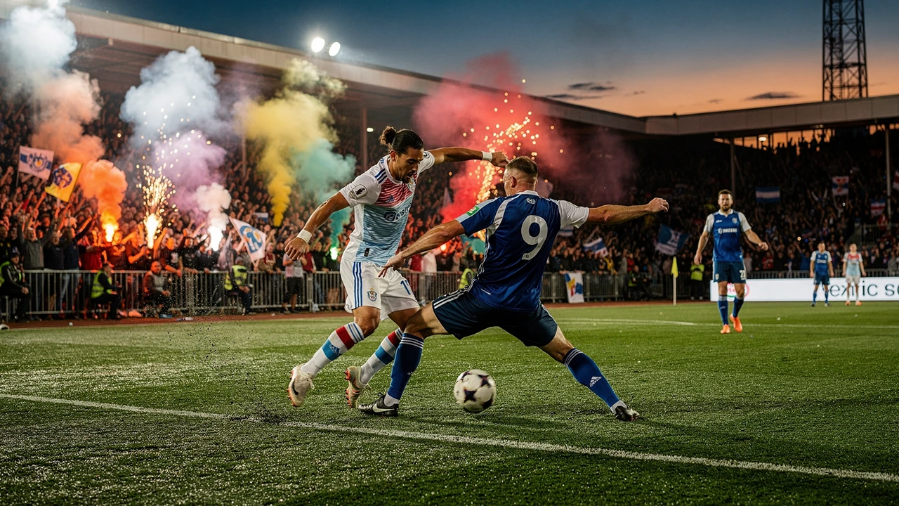Bekerwedstrijd met kleinere club tegen topclub in een sfeervol stadion