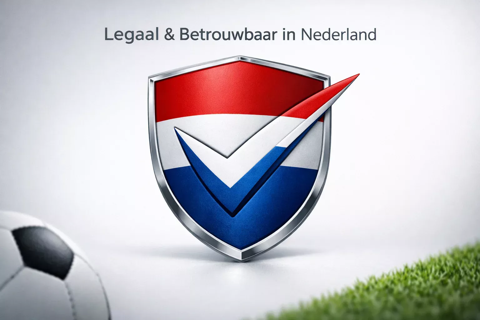 Nederlandse vlag met symbool van veilig en legaal gokken